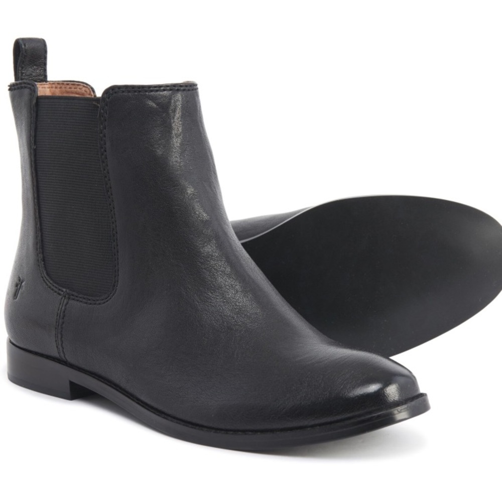 FRYE Chelsea Boot Black Leather Sz 7.5